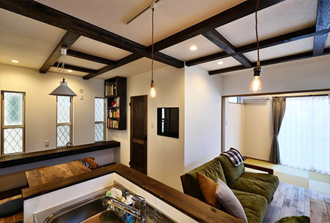 自分たちテイストな気持ちの良い快適導線のお家の内装