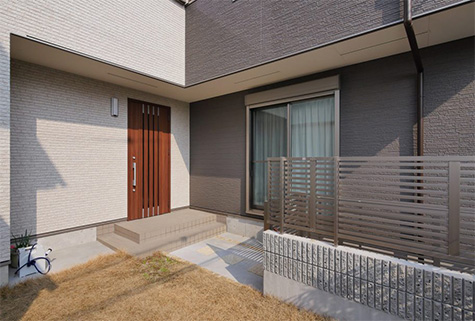 Cafe風インテリアのお家の外観